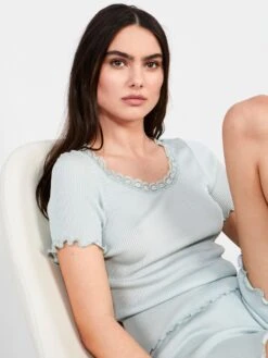 70% Seide 30% Baumwolle T-Shirt RIPP Von Eva B. Bitzer 12 70% Seide 30% Baumwolle T-Shirt RIPP Von Eva B. Bitzer -Meer Bekleidung t shirt crystal blue 27338233 jersey rip eva b bitzer