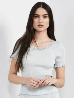 70% Seide 30% Baumwolle T-Shirt RIPP Von Eva B. Bitzer 13 70% Seide 30% Baumwolle T-Shirt RIPP Von Eva B. Bitzer -Meer Bekleidung t shirt crystal blue 27338233 jersey rip eva b bitzer 3 1 1