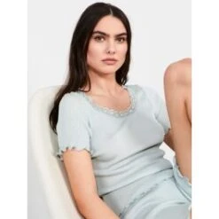 70% Seide 30% Baumwolle T-Shirt RIPP Von Eva B. Bitzer