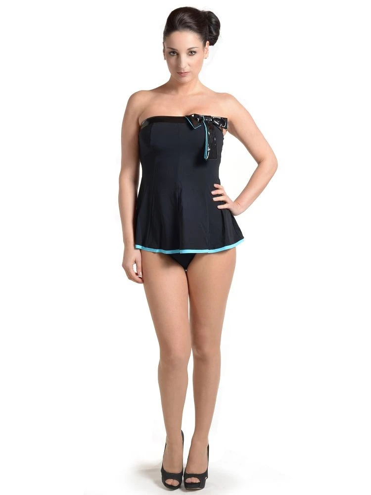 Tankini RIKI Schwarz-türkis Von Je Suis 4 Tankini RIKI Schwarz-türkis Von Je Suis – Bild 2