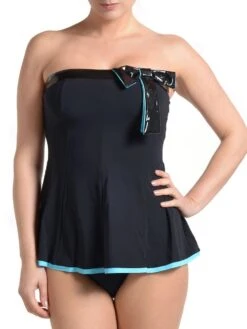Tankini RIKI Schwarz-türkis Von Je Suis 7 Tankini RIKI Schwarz-türkis Von Je Suis -Meer Bekleidung tankini schwarz tuerkis je suis 2