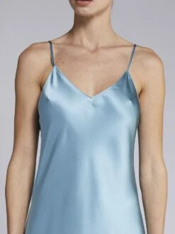 Seidentop CARLA Von Vivis -Meer Bekleidung top blau vivis