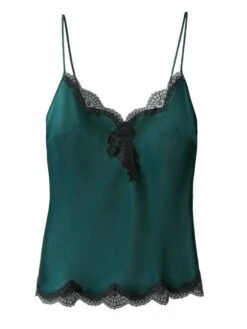 100% Seide Top TOI MON AMOUR Klassische Farben Von Aubade -Meer Bekleidung top gr n spitze seide toi mon amour qs38 emeraude aubade 1 2