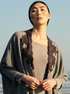 Rollkragenshirt KASCHMIR VISCOSE Von Chiara Fiorini -Meer Bekleidung top langarm kaschmir viscose grigio cf1360 chiara fiorini 2 2 10