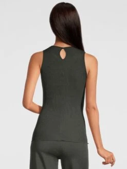 Merinowolle-Seide Trägertop Mit Glitzer Gerippt Von Oscalito 11 Merinowolle-Seide Trägertop Mit Glitzer Gerippt Von Oscalito -Meer Bekleidung top lurex spitze gruen 6660 oscalito 2