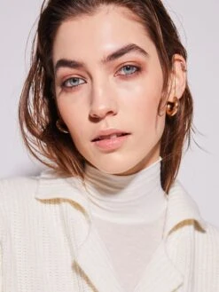 Rollkragenshirt KASCHMIR VISCOSE Von Chiara Fiorini 18 Rollkragenshirt KASCHMIR VISCOSE Von Chiara Fiorini -Meer Bekleidung top rollkragen kaschmir viscose panna cf1318 chiara fiorini 2 6 1 1