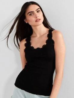 70% Seide 30% Baumwolle Unterhemd RIPP Von Eva B. Bitzer -Meer Bekleidung top schwarz 27338232 jersey rip eva b bitzer 8 1