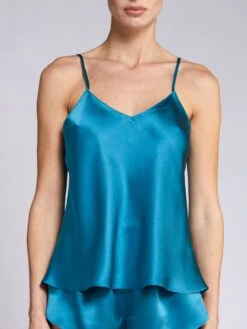 Seidentop CARLA 100% Seide Von Vivis 16 Seidentop CARLA 100% Seide Von Vivis -Meer Bekleidung top v0001 carla blau vivis 3 2