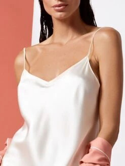 Seidentop CARLA Von Vivis -Meer Bekleidung top weiss vivis