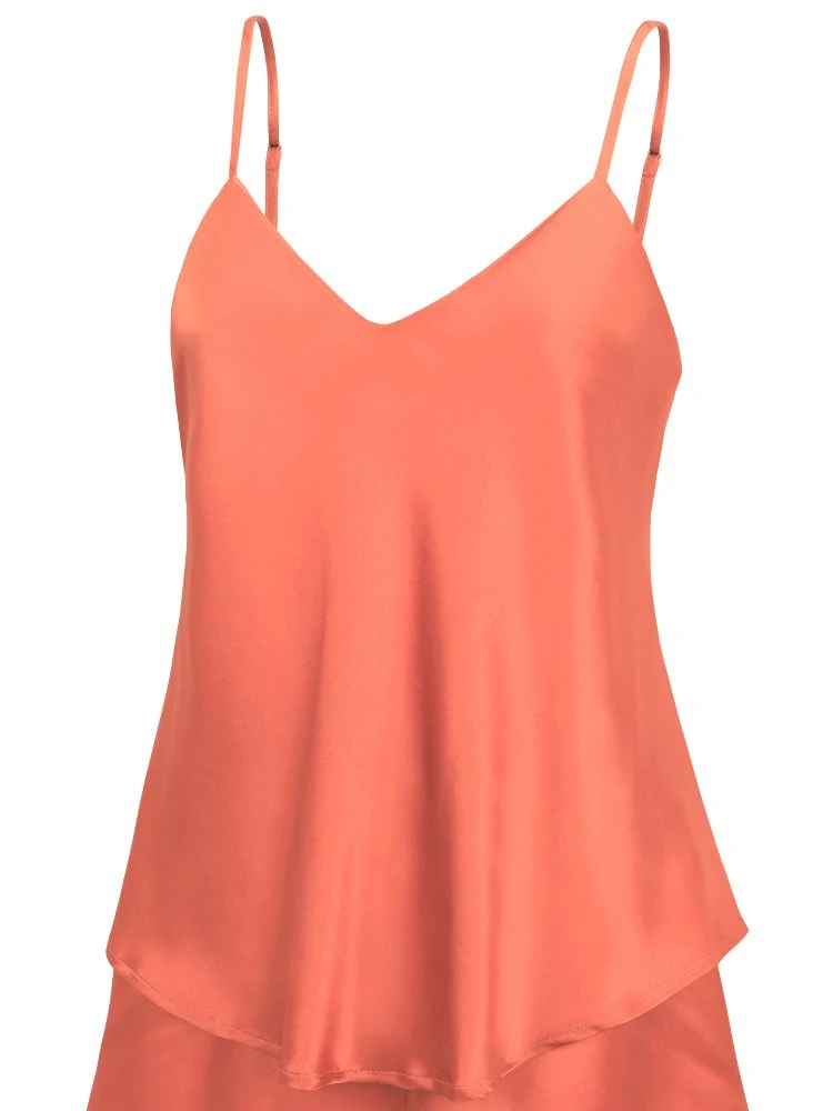 100% Seide Trägertop KLASSIK SATIN Mit Druck Oder Uni Von Eva B. Bitzer 16 100% Seide Trägertop KLASSIK SATIN Mit Druck Oder Uni Von Eva B. Bitzer – Bild 14