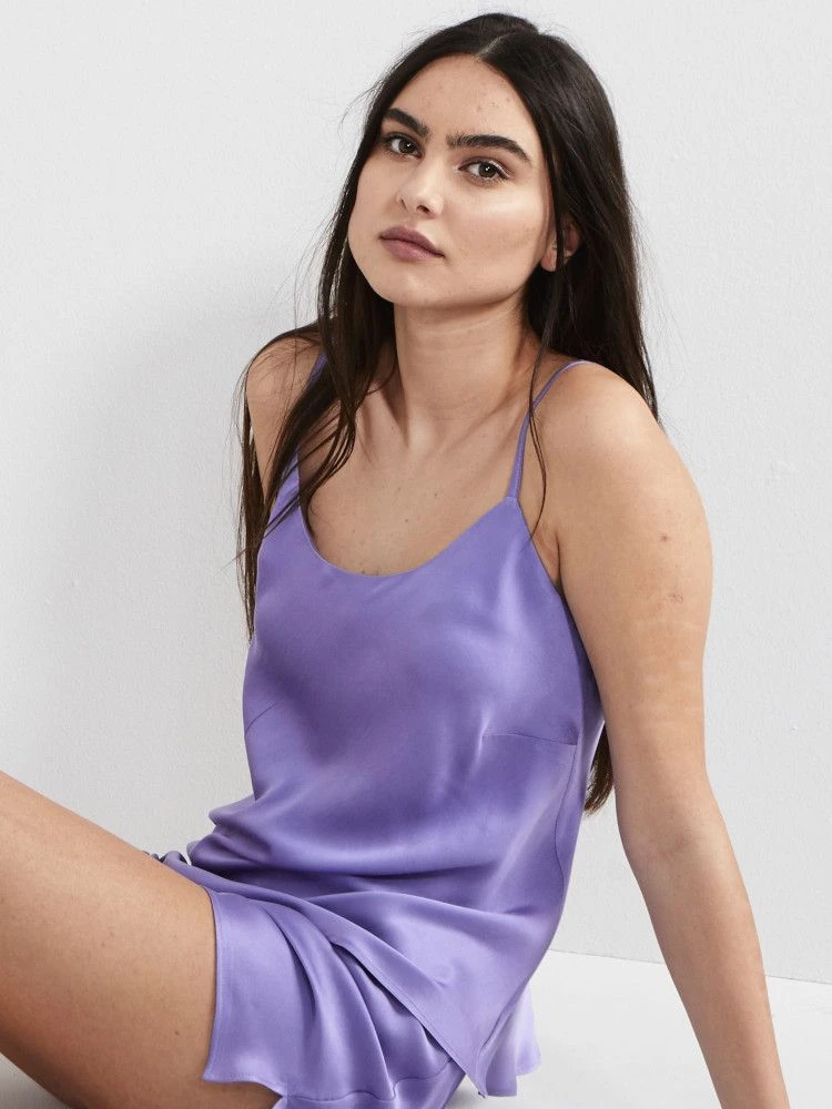 100% Seide Trägertop KLASSIK SATIN Viele Farben Von Eva B. Bitzer 4 100% Seide Trägertop KLASSIK SATIN Viele Farben Von Eva B. Bitzer – Bild 2