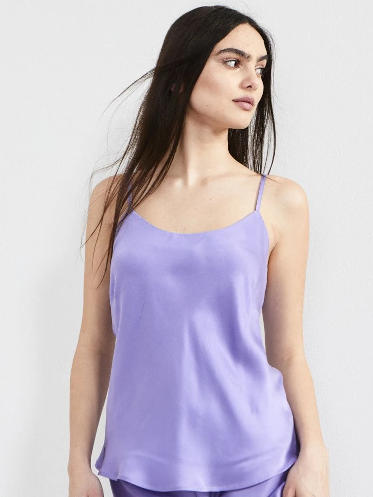 100% Seide Trägertop KLASSIK SATIN Mit Druck Oder Uni Von Eva B. Bitzer 13 100% Seide Trägertop KLASSIK SATIN Mit Druck Oder Uni Von Eva B. Bitzer – Bild 11