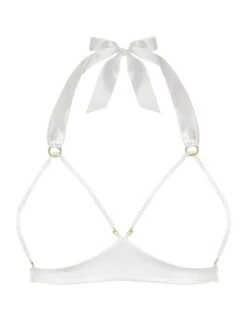 Ouvert Triangel-BH GEISHA SG Mit Schmuck-Kristallen Von Cadolle -Meer Bekleidung triangel bh geisha weiss cadolle 1