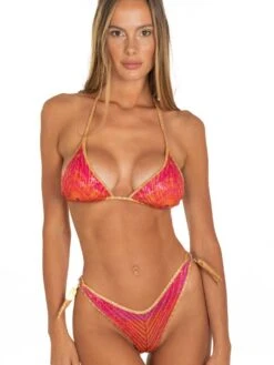 Triangel-Bikini PIUMA Fuchsia Von Pin-Up Stars -Meer Bekleidung triangel bikini orange pb044cf c018 pin up stars
