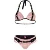 Triangel Bikini BELT EYES PINK BLACK Von Eniqua -Meer Bekleidung triangel bikini rosa schwarz belt eyes 3203601 eniqua 1