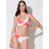 Triangel-Bikini BOLLE Ecru-pink Von Ritratti Mare 2 Triangel-Bikini BOLLE Ecru-pink Von Ritratti Mare -Meer Bekleidung triangel bikini weiss rot 72025 ritratti mare