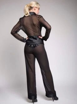 Chiffon Blazer VIOLA Schwarz Von Diamor 9 Chiffon Blazer VIOLA Schwarz Von Diamor -Meer Bekleidung tuell satin blazer hose viola schwarz 1691 1659 d219 diamor 1