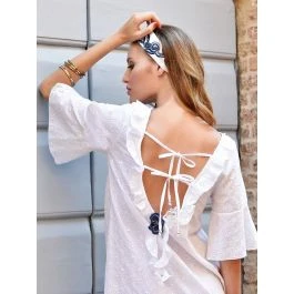 Sommerkleid Mit Lochstickerei FIORI Von Chiara Fiorini 3 Sommerkleid Mit Lochstickerei FIORI Von Chiara Fiorini