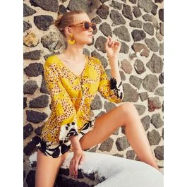 Viscose Tunika SANTORINI Maisgelb Von Fürstenberg 3 Viscose Tunika SANTORINI Maisgelb Von Fürstenberg