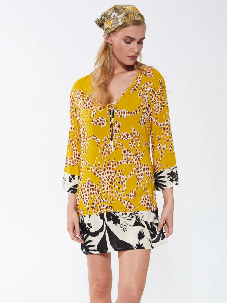 Viscose Tunika SANTORINI Maisgelb Von Fürstenberg 5 Viscose Tunika SANTORINI Maisgelb Von Fürstenberg – Bild 3