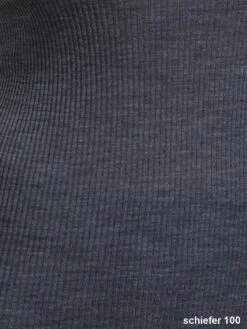 Merinowolle-Seide UNTERHEMD Gerippt Mit Spitze Von Artimaglia -Meer Bekleidung wolle seide ripp ardesia 100 artimaglia madiva 2 2 7
