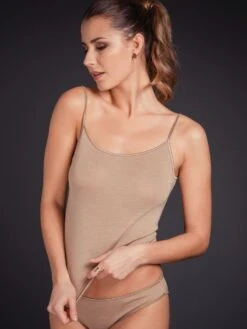 Merinowolle-Seide TRÄGER TOP Von Artimaglia 11 Merinowolle-Seide TRÄGER TOP Von Artimaglia -Meer Bekleidung wolle seide top 70701 haut artimaglia 1 1